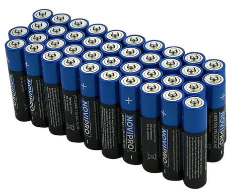 Piles Alcalines AAA LR03 Novipro - boîte de 40 piles