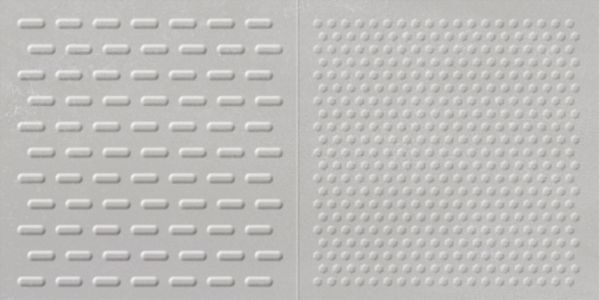 Faïence Arte Deco Magic gris épaisseur 8,5 mm décor 30 x 60 cm