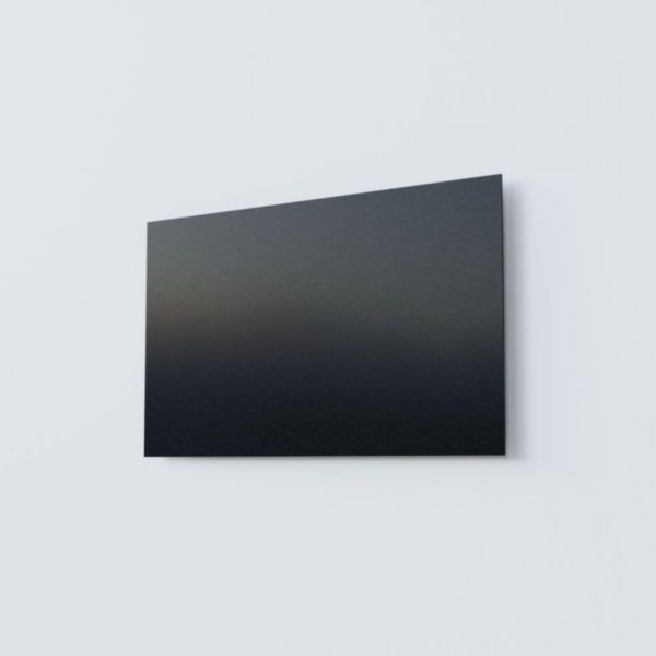 Diffuseur de soufflage confort black pour plenum de 400x150 mm avec enjoliveur en pvc noir satine de 600x350 mm Réf. DIF400X150BLACK