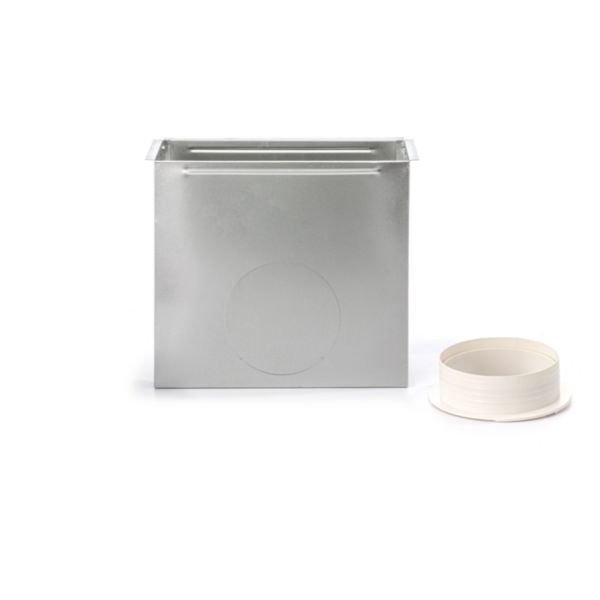 Plenum soufflage acier pour grille lineaire de 400x150 mm Réf. PLGSL400X150