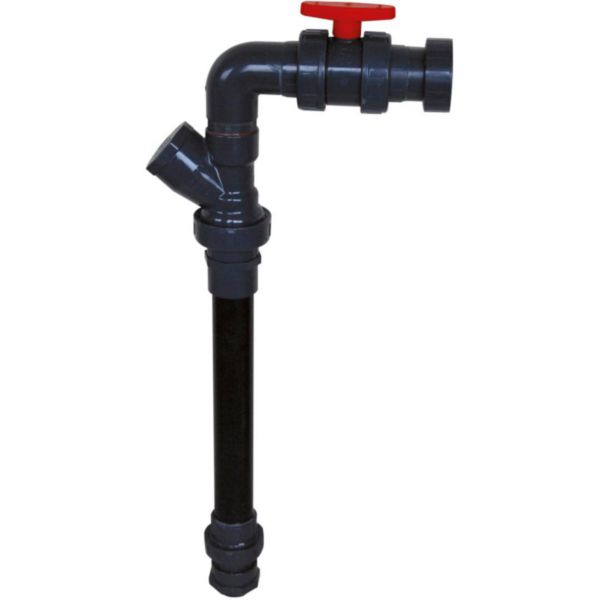 Kit de liaison PVC pour cuve MODULOCUVE 1400 avec pompe SEMISOM 490 AUTO. Comprend tuyauterie, clapet à boule et raccords + vanne PVC. Permet un raccordement rapide et fiable de la pompe au refoulement.