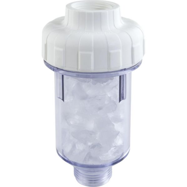 Doseur à cristaux polyphosphates DOSAL pour protection machine à laver - Raccordement 3/4" F/M - Pression max 7 bar - Limite les dépôts calcaires, protège la résistance et réduit la consommation de lessive - Installation simple.