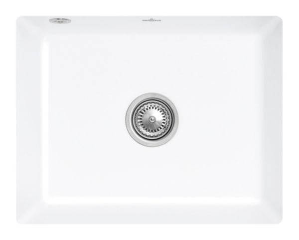 Image principale de Subway 60 SU Cuve sous plan, inclus  Vidage manuel, en  Céramique, 545 x 440 mm, Blanc CeramicPlus