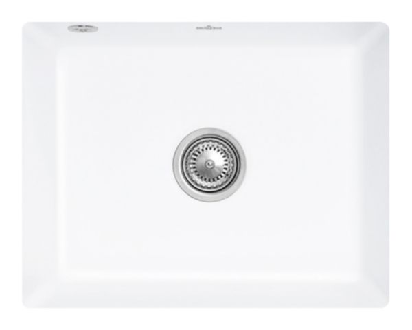 Image principale de Subway 60 SU Cuve sous plan, inclus  Vidage manuel, en  Céramique, 545 x 440 mm, Stone White CeramicPlus