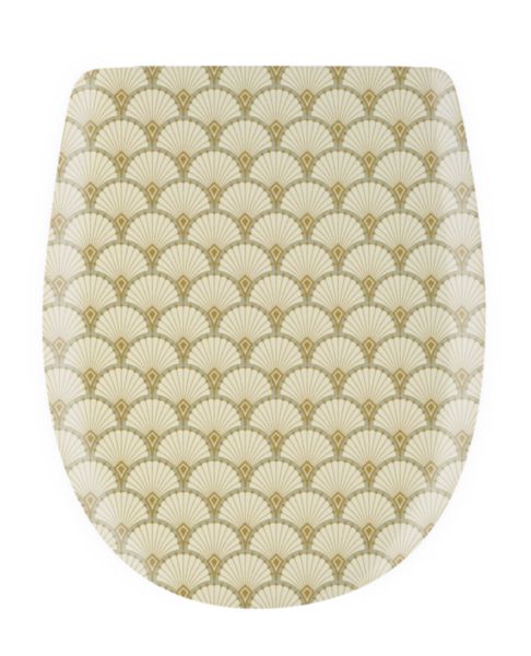 ABATTANT DE WC Ariane  DESCENTE ASSISTEE GATSBY IVOIRE. Matière : Bois reticulé. Entraxe : 55-175 Largeur : 360 Longueur : 405-465 mm. Marque : OLFA