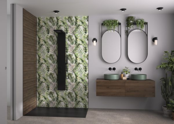 Panneau mural Kinewall Design 3 mm 125X202 bananiers
