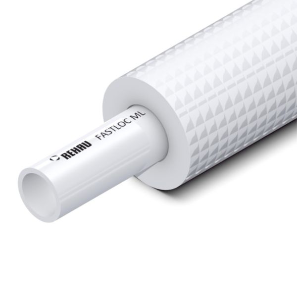 REHAU Tube isolé FASTLOC ML 25 x 2,5, isolé 10 mm,25m. <br>Mousse de polyéthylène.