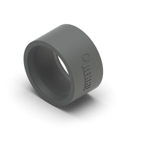 REHAU Bague à sertir FASTLOC 32. En matière PVDF, couleur RAL 7043, gris.