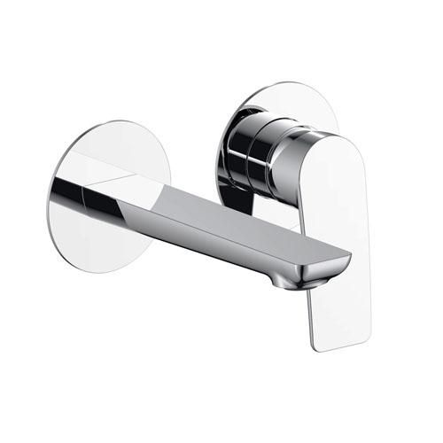 Image principale de Mitigeur lavabo encastre 2 trous mural ruby chrome