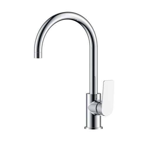 Mitigeur lavabo bec haut ruby chrome