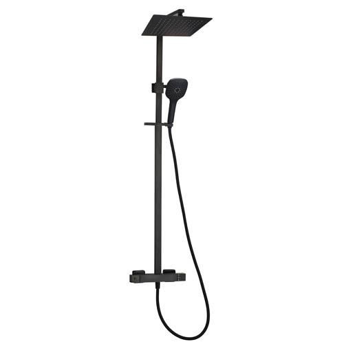 Colonne de douche carree ruby noir mat