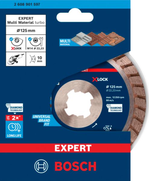 Image principale de Xlock Disque Diamant pour Multimateriaux Turbo EXPERT 125x22,23x2,4x12