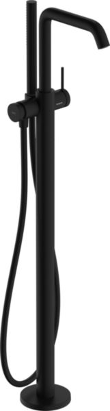 Image principale de hansgrohe Tecturis S Mitigeur de baignoire encastré, sur pied, avec douchette, Noir mat