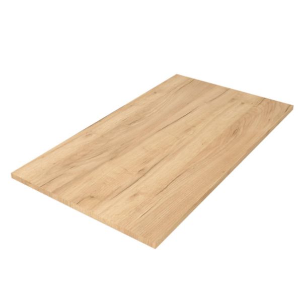 Plan de toilette X 1000 Chêne Africain dimensions mm: largeur 1000 x hauteur 16 x profondeur 450 Réf. 91088 SALGAR