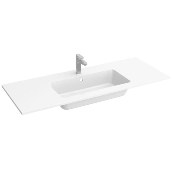 Plan vasque Charge minérale VILNA 1000 centrée dimensions mm: largeur 1000 x profondeur 450 Réf. 91327 SALGAR