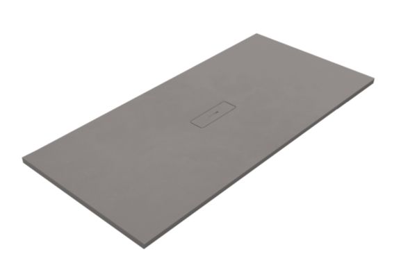 Receveur de douche extra-plat Arq finition Ciment 130x180cm Iron, mat Kr