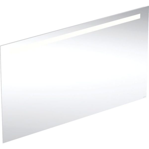 Image principale de Miroir LED Geberit Option Basic Square, éclairage en haut, largeur 120cm, hauteur 70cm, aluminium anodisé
