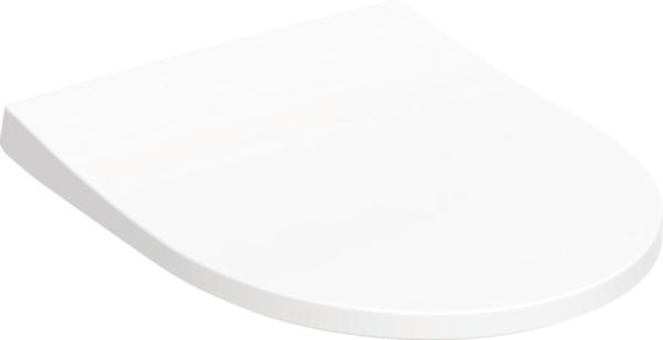 Abattant WC Geberit iCon design slim: Fermeture ralentie=Oui, Charnières déclipsables =Oui, Fixation=Par le haut, blanc