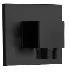 Applique murale encastree carree epoxy noir mat