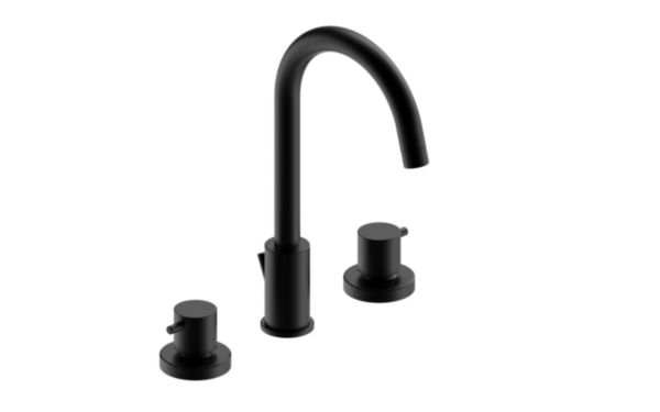 Melangeur lavabo 3 trous sur table cox chrome