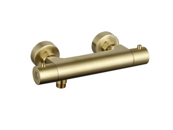 Mitigeur douche thermostatique ortence pvd laiton brosse
