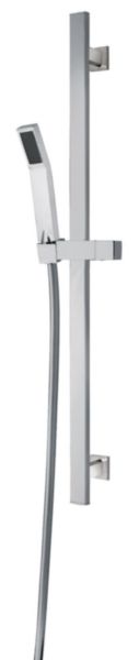 Barre de douche complete plaza chrome 3 jets