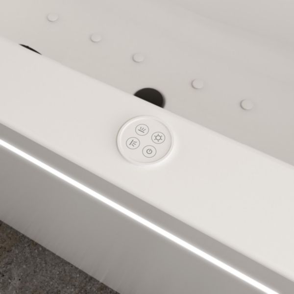 SKYFALL BATH 1800x800, STRUCT.PORT. TAB. PLYLITE  LED PERIM. WHIRLP. D ROUND