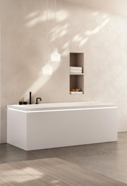 SKYFALL BATH 1700x750,  STRUCT. PORT. G. BLANC MAT LED PERIMET. WHIRLP. D ROUND