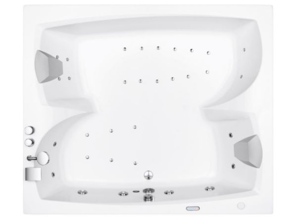 LINEA DUO 1900x1600, COMBI D LITE CONTROL, 2 APPUIS-TETE, CHROMOTHERAPIE,