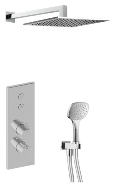 Formule douche encastree complete lineabox chrome