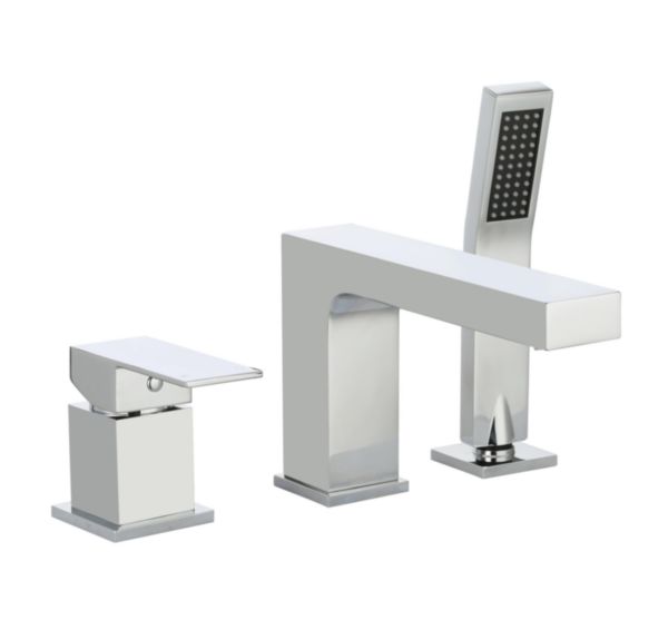 Mitigeur B/D 3 trous sur table avec bec plaza chrome