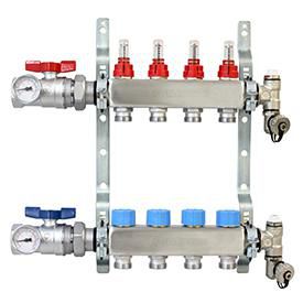 Image principale de KIT COLLECTEURS INOX + RACCORDS 10 S