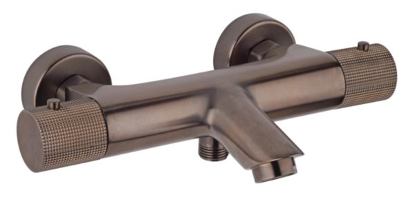 Mitigeur bain douche thermostatique jewel pvd gun metal