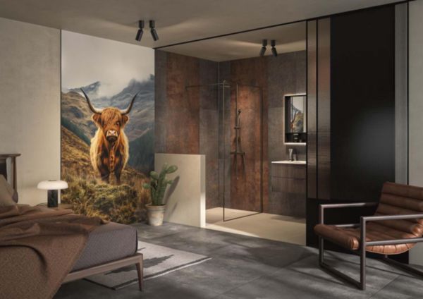 Panneau mural composite décoratif Kinewall Design materiau composite avec aluminium de 3 mm d'épaisseur découpable 125x202 Highland