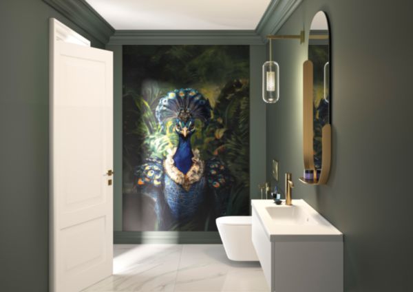 Panneau mural composite décoratif Kinewall Design materiau composite avec aluminium de 3 mm d'épaisseur découpable 125x250 Paonara