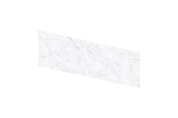 Crédence murale composite décorative Kinewall Crédence - matériau composite avec aluminium de 3 mm d'épaisseur, découpable et perçable - 91x30 marbre blanc