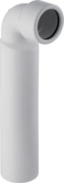 Coude de raccordement 90° Geberit avec raccord à joint américain, réduit: d=50mm, d1=40mm, blanc alpin