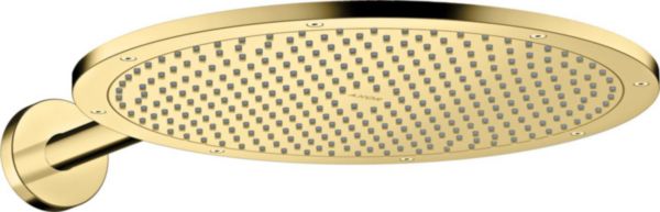 AXOR ShowerSolutions Douche de tête 350 Air 1jet avec bras de douche 390 mm, Aspect acier inoxydable