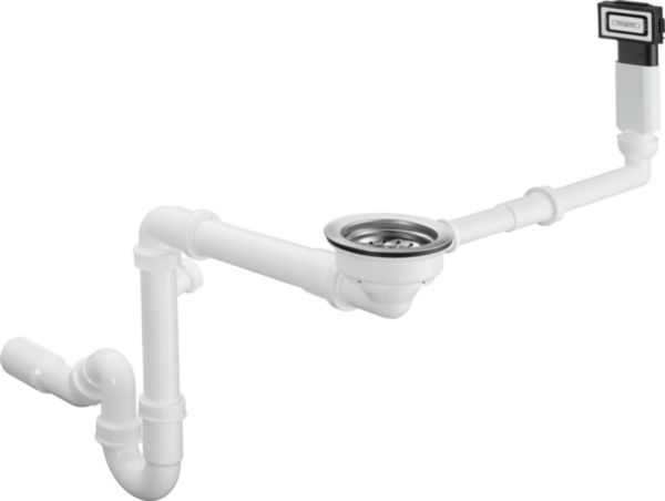 Image principale de hansgrohe D16-10 Garniture de vidage manuelle pour simple cuve granite, Chromé