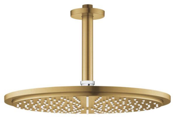 Image principale de Ensemble douche tête bras plafonnier Rainshower Cosmo 310 Cool Sunrise brossé GROHE 26067GN0