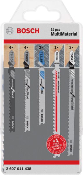 Image principale de Pack MultiMat Lames scie sauteuse 14+1