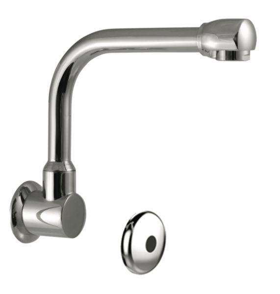 Rejet à bec par-dessus orientable démontable s200 mm, h170 mm. Pile. Intérieur lisse. Brise-jet étoile M24X1. Raccordement bec M G 1/2''. Raccordement électrovanne M G 3/8''. Adapté aux filtres terminaux.
