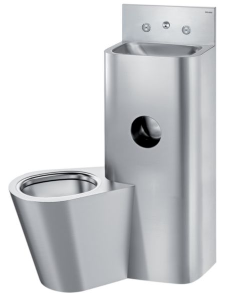 Combi Lavabo WC à poser au sol KOMPACT TC