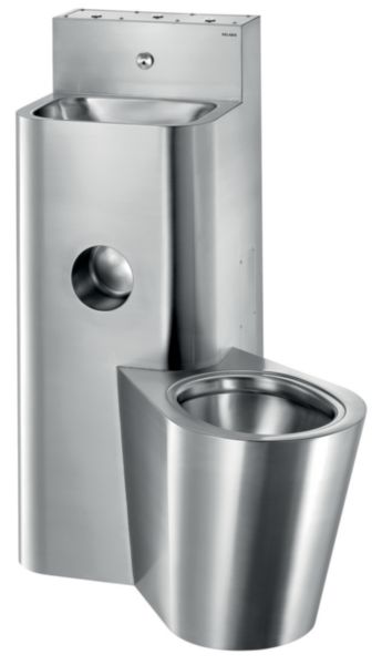 Combi Lavabo EC/EF WC à poser au sol KOMPACT