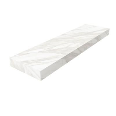 Étagère COMPAKT 1400 Marbre Blanc dimensions mm: largeur 1400 x hauteur 90 x profondeur 400 Sur mesure Réf. 25932 SALGAR