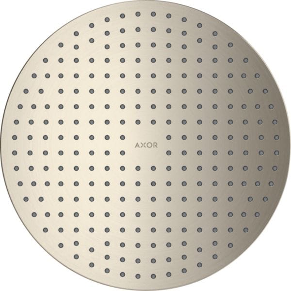 AXOR ShowerSolutions Douche de tête 300 1jet encastré plafond, Nickel brossé