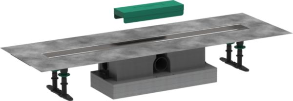 hansgrohe uBox universal Set complet pour installation hauteur standard des caniveaux Raindrain Match ou Rock - 80 cm
