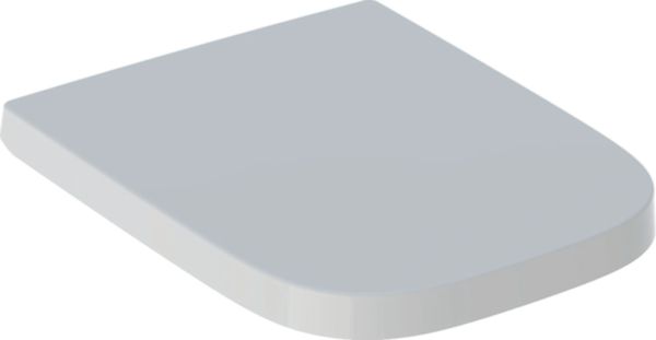 Abattant WC Geberit Renova Plan rectangulaire, fermeture ralentie, déclipsable, fixation par le haut, Blanc