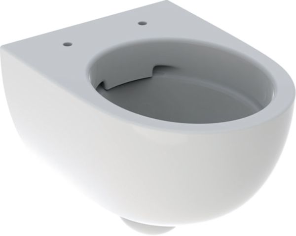 Cuvette WC suspendu Geberit Renova Compact, carénée, Rimfree, 49cm, Blanc