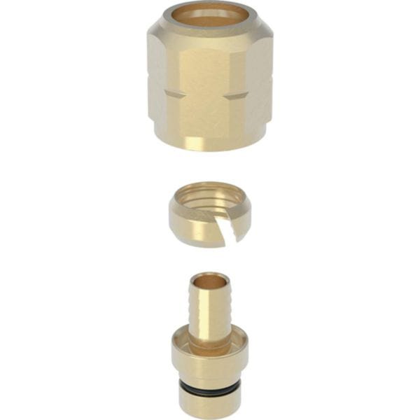 Image principale de Kit de raccordement d'eau Geberit pour tuyaux en PEX: d=16mm, s=2.2mm